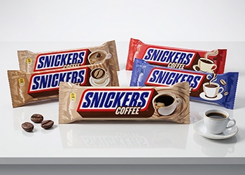 Mars Snickers Coffee Wrapper Branding 2025